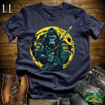 Full Moon Gorilla Samurai Red | Mystical Warrior Tee