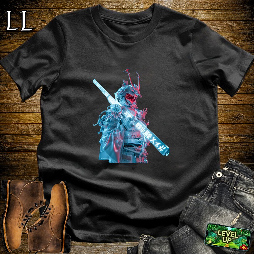 Future Samurai Warrior Softstyle Tee Black | Samurai Tee