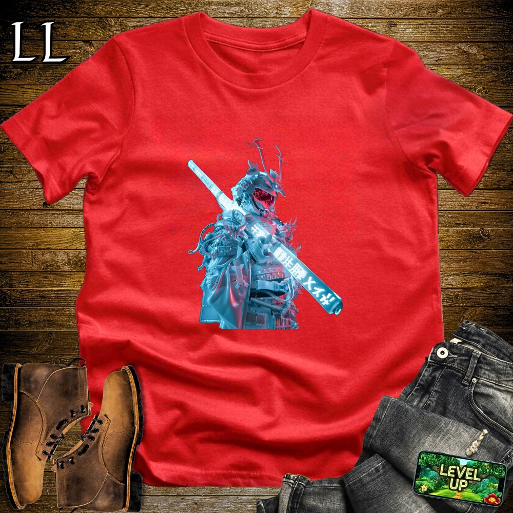 Future Samurai Warrior Softstyle Tee - Red - LegacyLayers