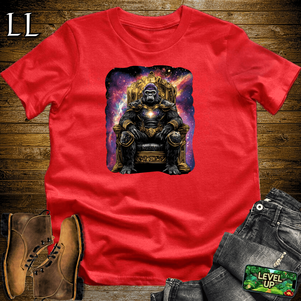 Galactic Emperor Gorilla Red | Cosmic Space Gorilla Shirt