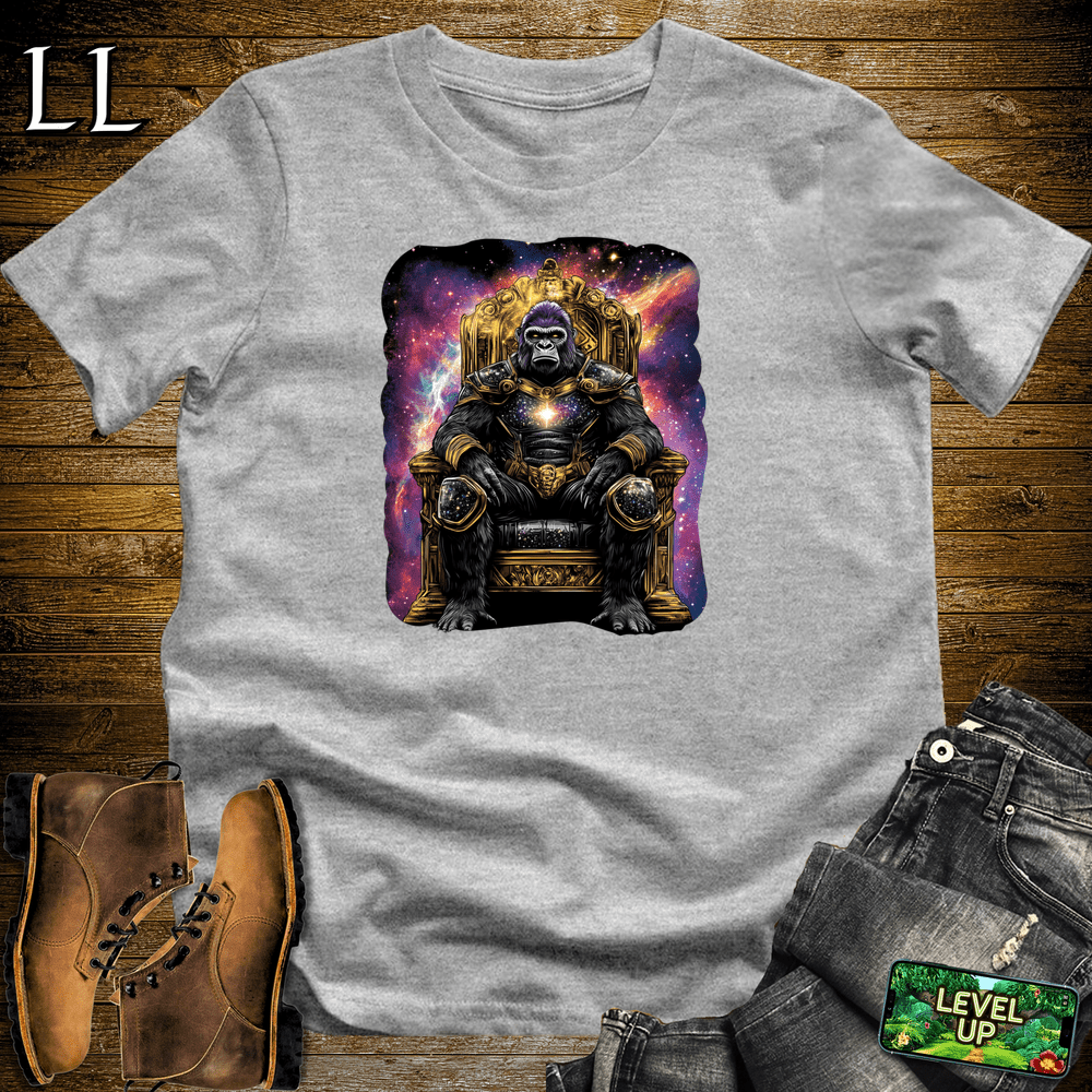 Galactic Emperor Gorilla Sport Grey | Cosmic Space Gorilla Shirt