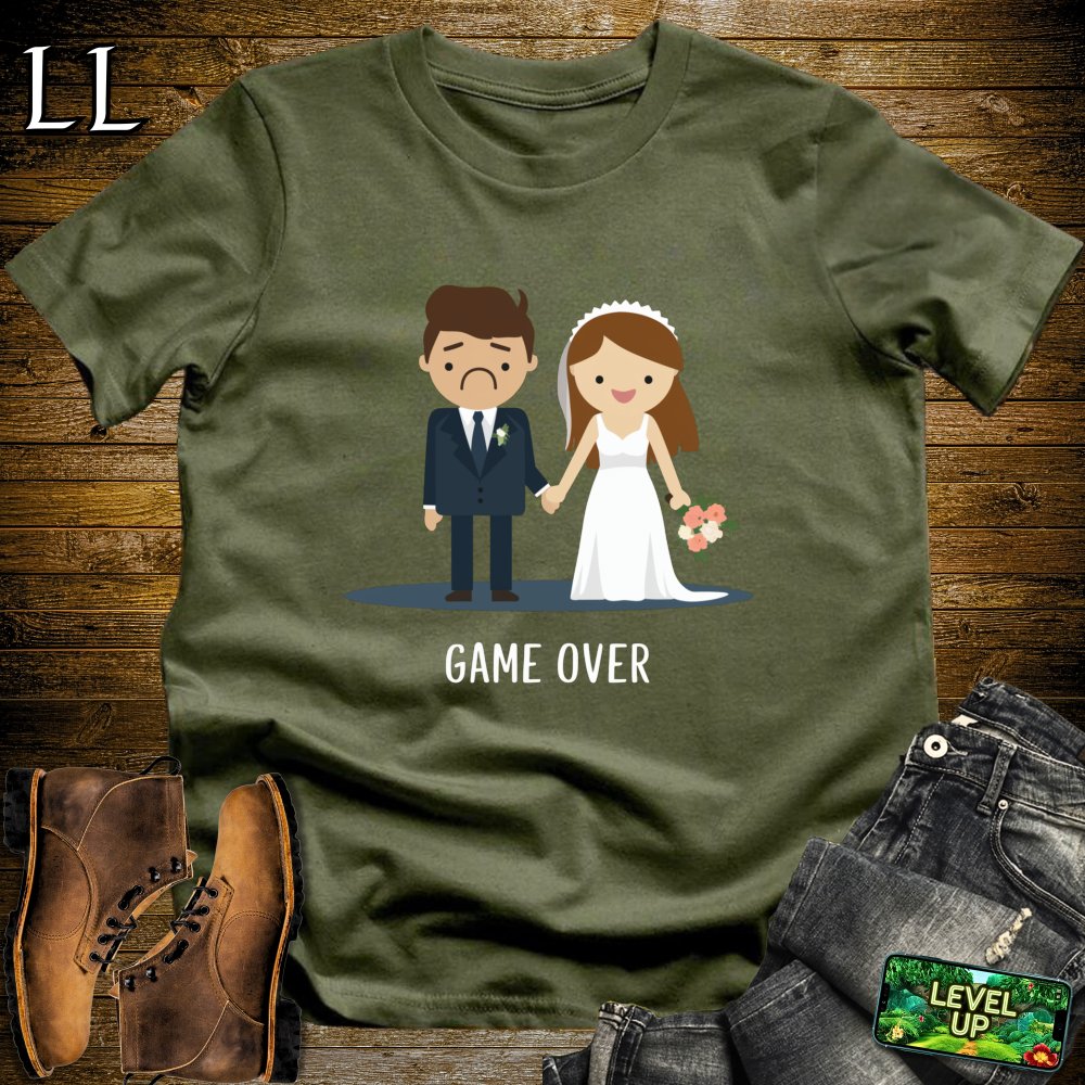 Game Over Softstyle Tee - Military Green - LegacyLayers