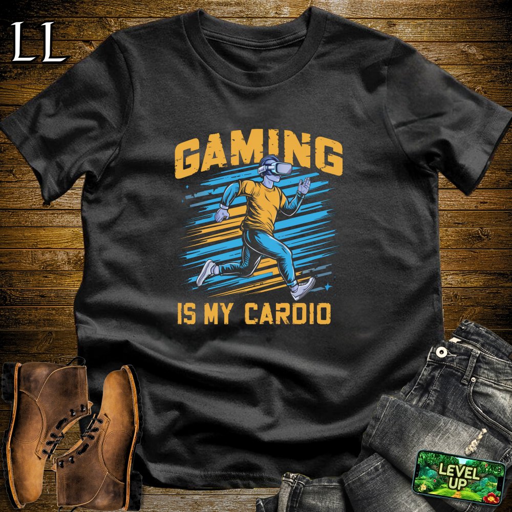 Gaming is my Cardio Softstyle Tee - Black - LegacyLayers