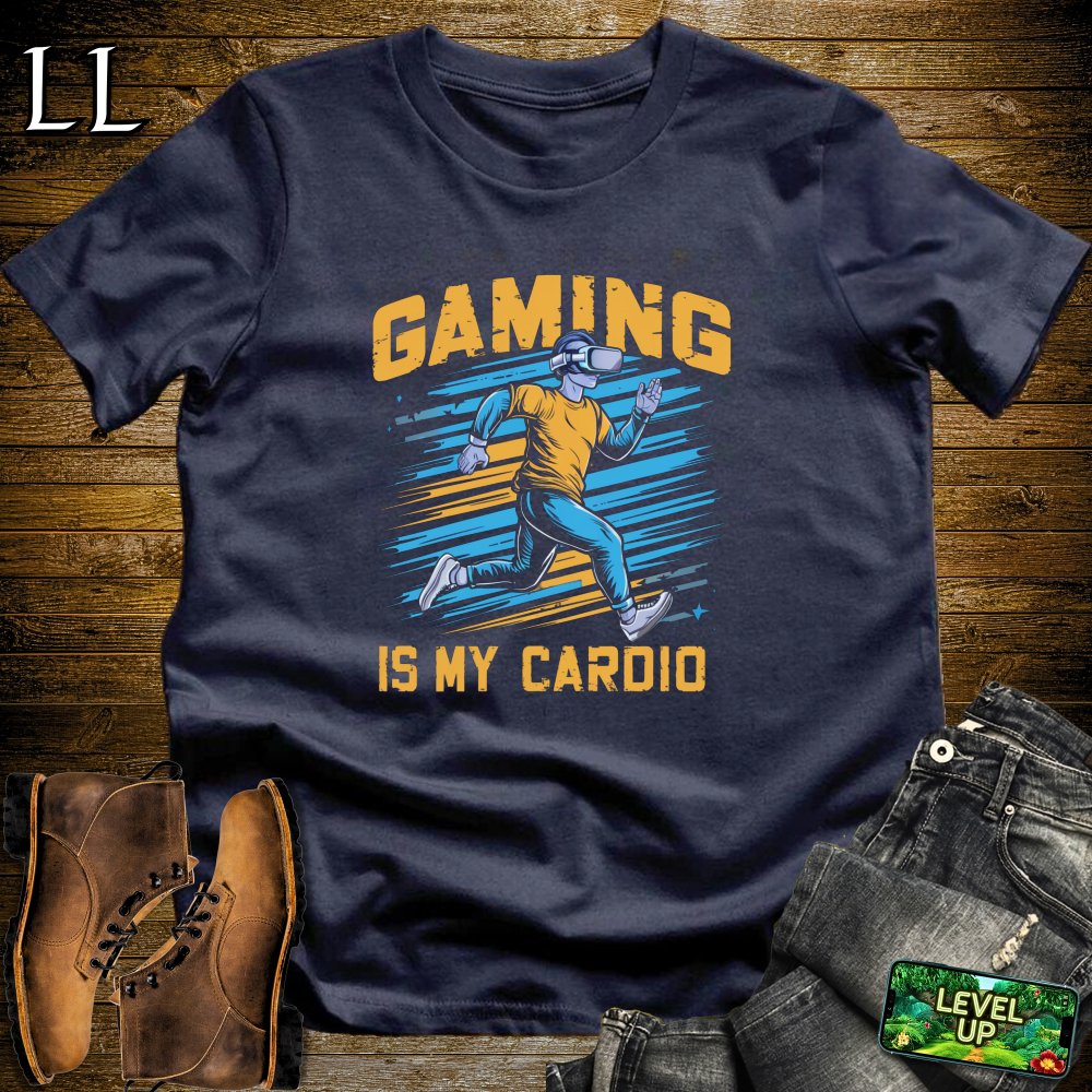 Gaming is my Cardio Softstyle Tee - Navy - LegacyLayers