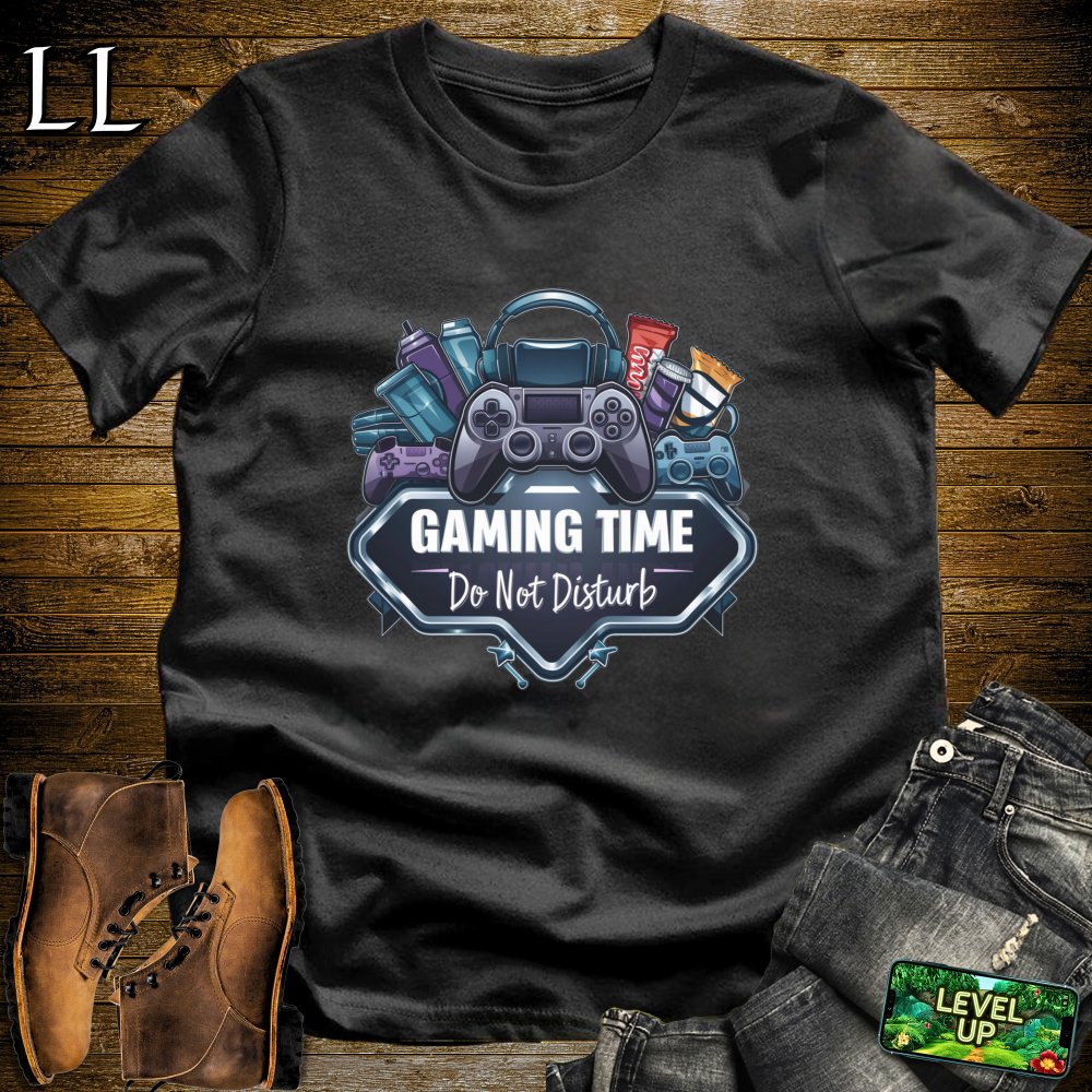 Gaming Time Do Not Disturb Softstyle Tee - Black - LegacyLayers