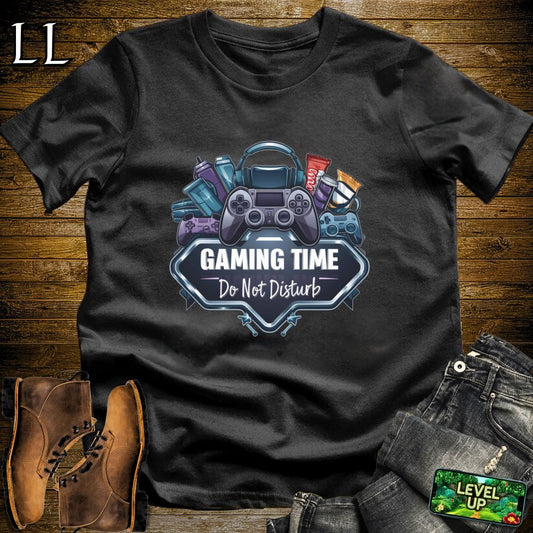 Gaming Time Do Not Disturb Softstyle Tee - Black - LegacyLayers