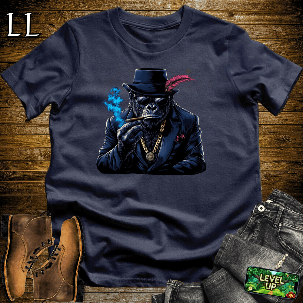 Gangster Gorilla Navy | Street Royalty Cool Gorilla Shirt
