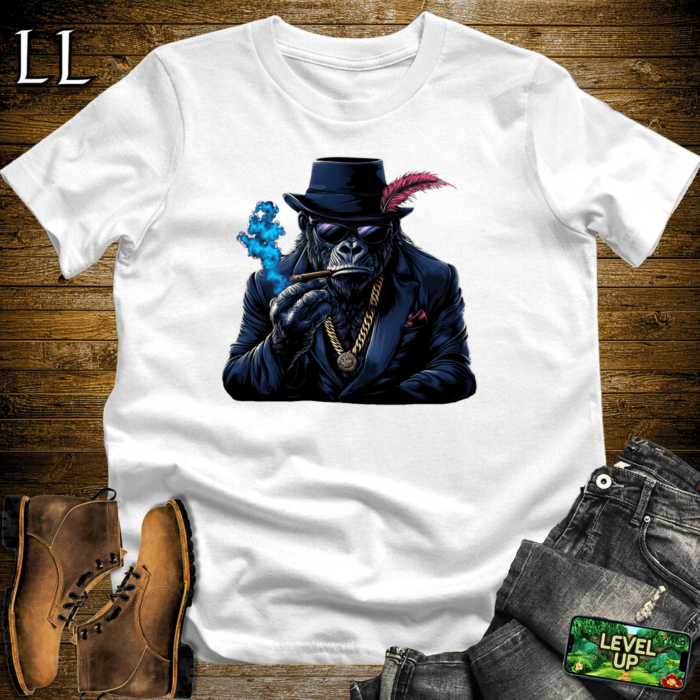 Gangster Gorilla White | Street Royalty Cool Gorilla Shirt