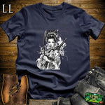 Geisha Samurai Navy | Elegant Warrior Tee