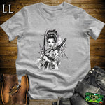 Geisha Samurai Sport Grey | Elegant Warrior Tee
