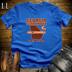 Georgia Cigar Smoker T-Shirt Royal Blue | Peach State Cigar Gift