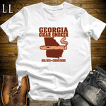 Georgia Cigar Smoker T-Shirt White | Peach State Cigar Gift