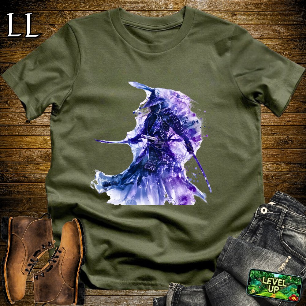 Ghost of Samurai's Past Softstyle Tee - Military Green - LegacyLayers