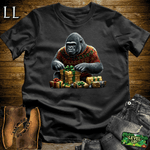 Gift Wrap Gorilla Black | Holiday Gift Shirt