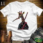 Giraffe Samurai White | Grace & Strength Tee