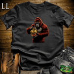Gold Ornament Gorilla Softstyle Tee - Black - LegacyLayers