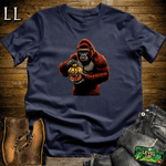 Gold Ornament Gorilla Softstyle Tee - Navy - LegacyLayers