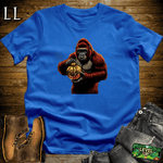 Gold Ornament Gorilla Softstyle Tee - Royal - LegacyLayers
