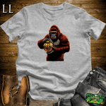 Gold Ornament Gorilla Softstyle Tee - Sport Grey - LegacyLayers
