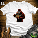 Gold Ornament Gorilla Softstyle Tee - White - LegacyLayers