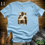 Golden Don Cigar Gorilla Light Blue | Gorilla Graphic Tee