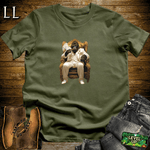Golden Don Cigar Gorilla Military Green | Gorilla Graphic Tee