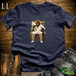 Golden Don Cigar Gorilla Navy | Gorilla Graphic Tee