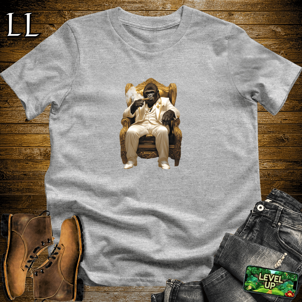 Golden Don Cigar Gorilla Sport Grey | Gorilla Graphic Tee