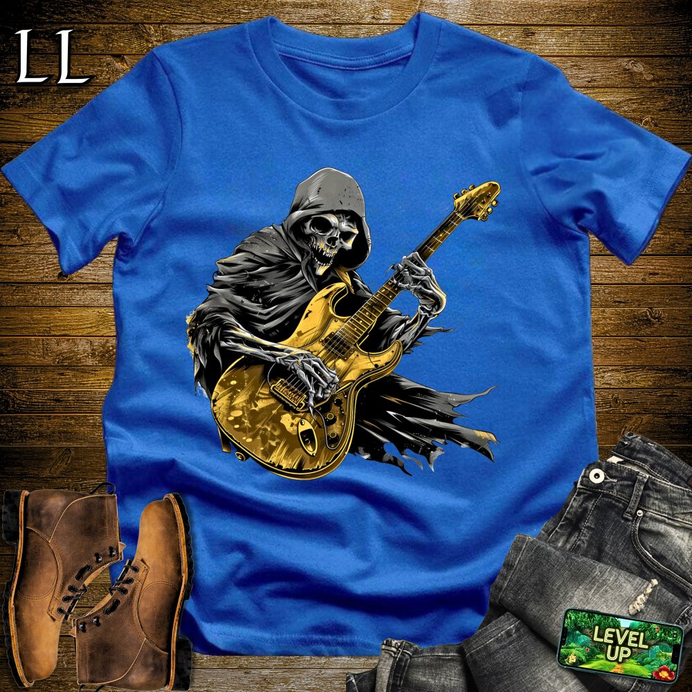 Golden Guitar Grim Reaper Softstyle Tee - Royal - LegacyLayers