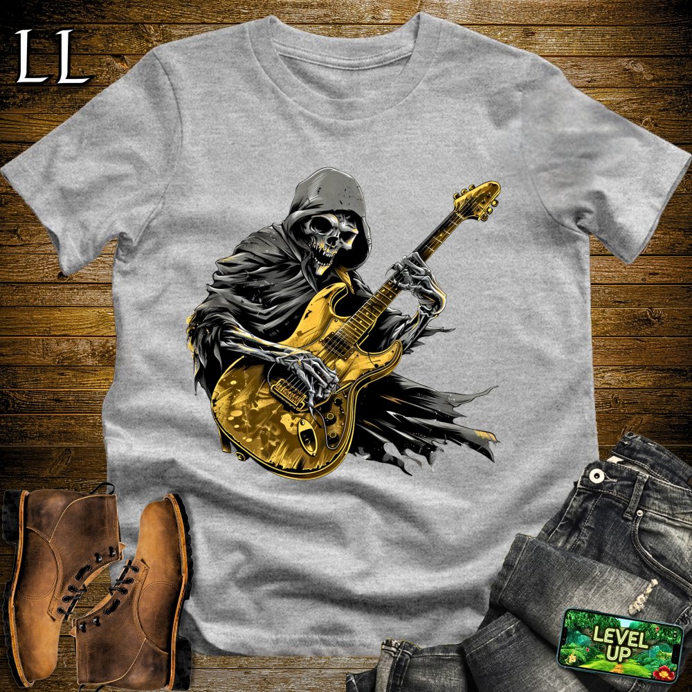 Golden Guitar Grim Reaper Softstyle Tee - Sport Grey - LegacyLayers