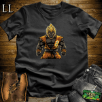 Golden Hair Powerup Gorilla Black | Powerup Graphic Tee