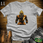 Golden Hair Powerup Gorilla Sport Grey | Powerup Graphic Tee