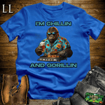 Gorilla Chillin And Gorillin Royal | Funny Gorilla Tee