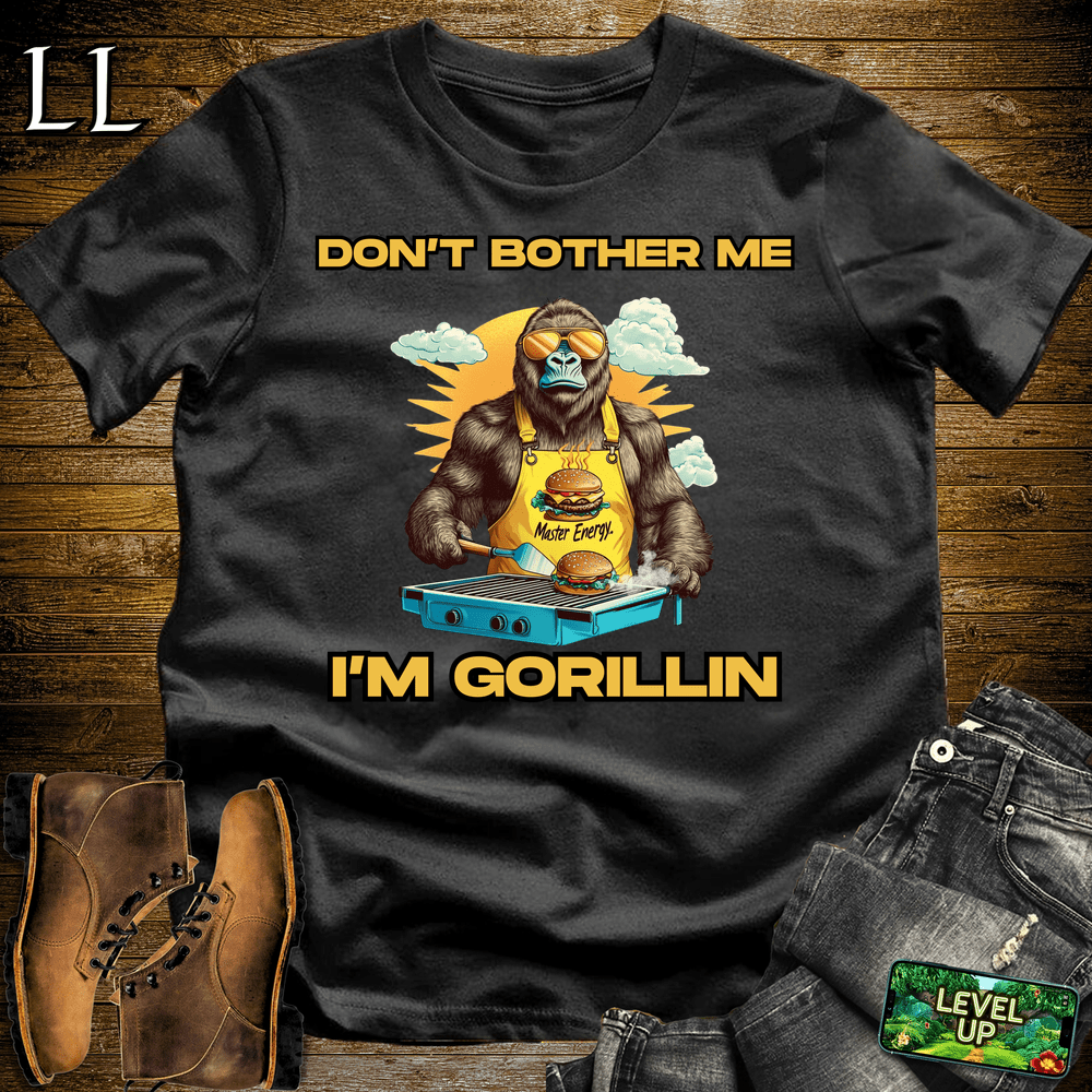 Gorilla Dont Bother Gorillin Black | Funny Do Not Disturb Tee