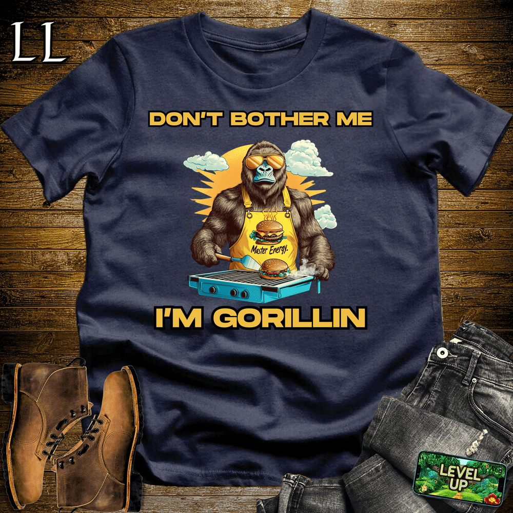 Gorilla Dont Bother Gorillin Navy | Funny Do Not Disturb Tee