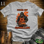 Gorilla King Gorillin Sport Grey | Funny Gorilla King Tee