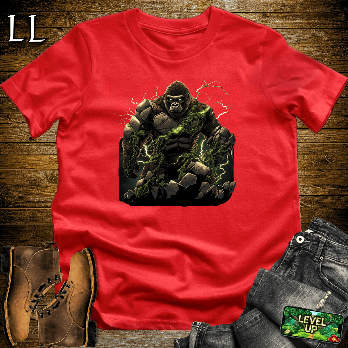 Gorilla of the Vines - Red - LegacyLayers