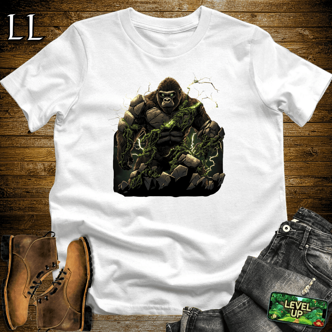 Gorilla of the Vines White | Wine Shirt