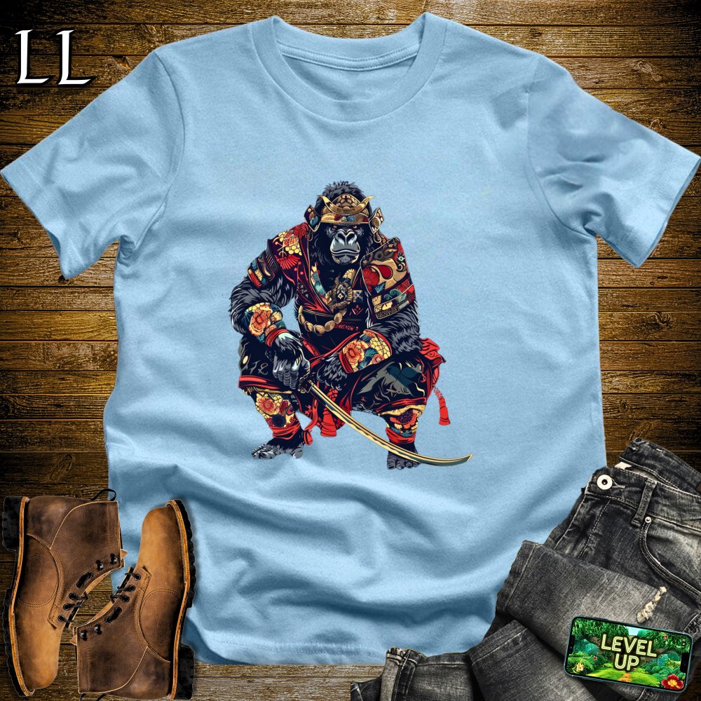 Gorilla Samurai Light Blue | Warrior Strength Tee