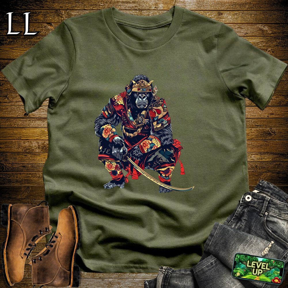 Gorilla Samurai Softstyle Tee - Military Green - LegacyLayers