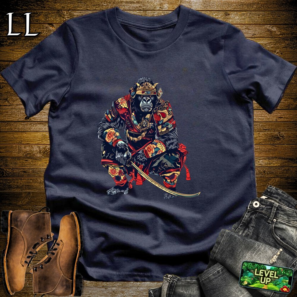 Gorilla Samurai Navy | Warrior Strength Tee
