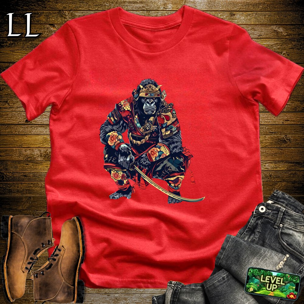 Gorilla Samurai Softstyle Tee - Red - LegacyLayers