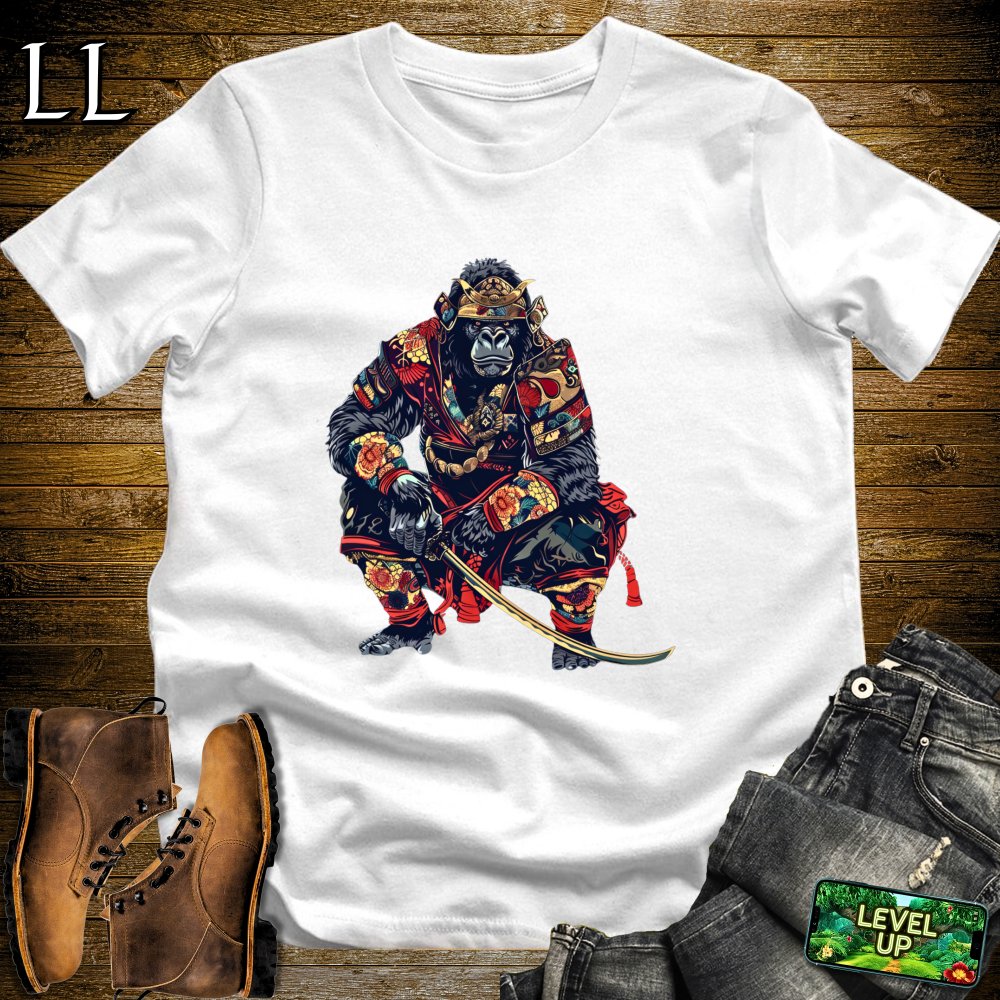 Gorilla Samurai White | Warrior Strength Tee
