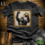 Gorilla World Art Black | Art Wildlife Artistic Shirt