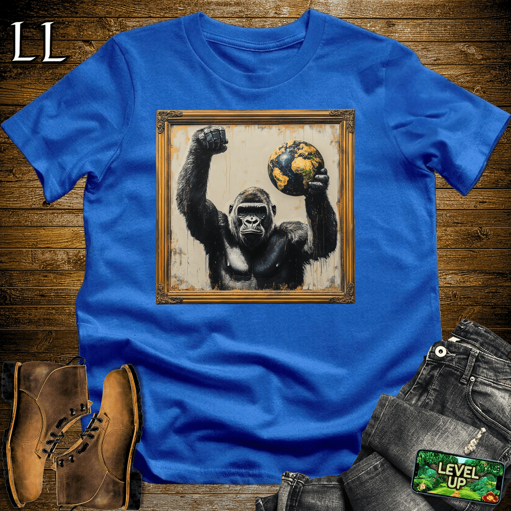 Gorilla World Art Royal | Art Wildlife Artistic Shirt