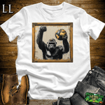 Gorilla World Art White | Art Wildlife Artistic Shirt