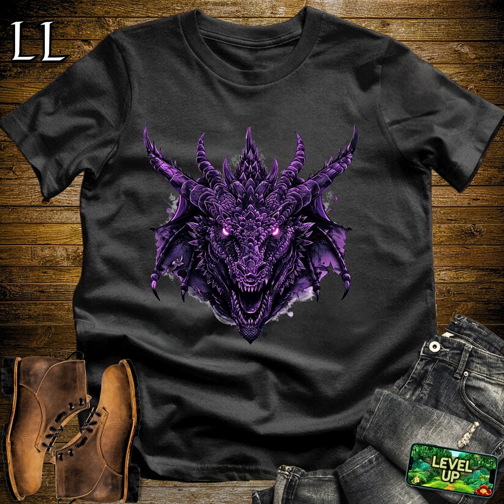 Gothic Dragon Softstyle Tee - Black - LegacyLayers