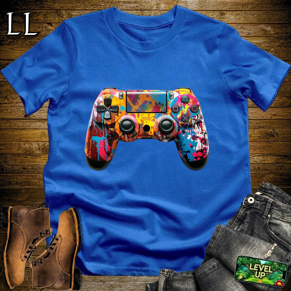 Graffiti Controller Softstyle Tee - Royal - LegacyLayers