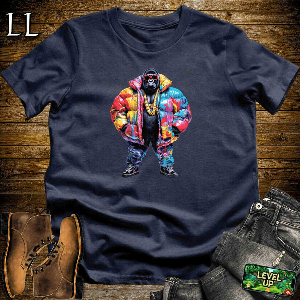 Graffiti Jacket Gorilla Navy | Urban Street Art