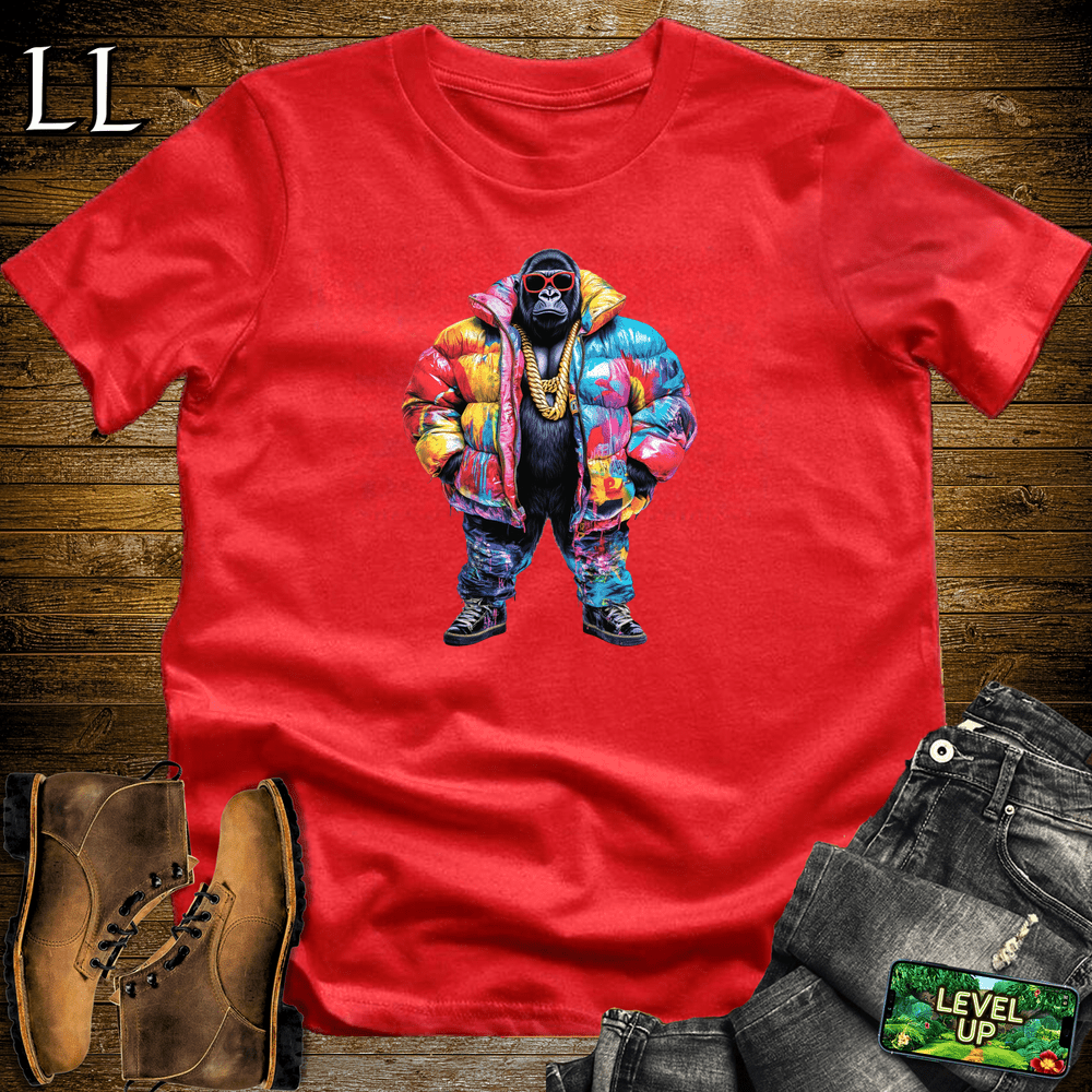 Graffiti Jacket Gorilla Red | Urban Street Art